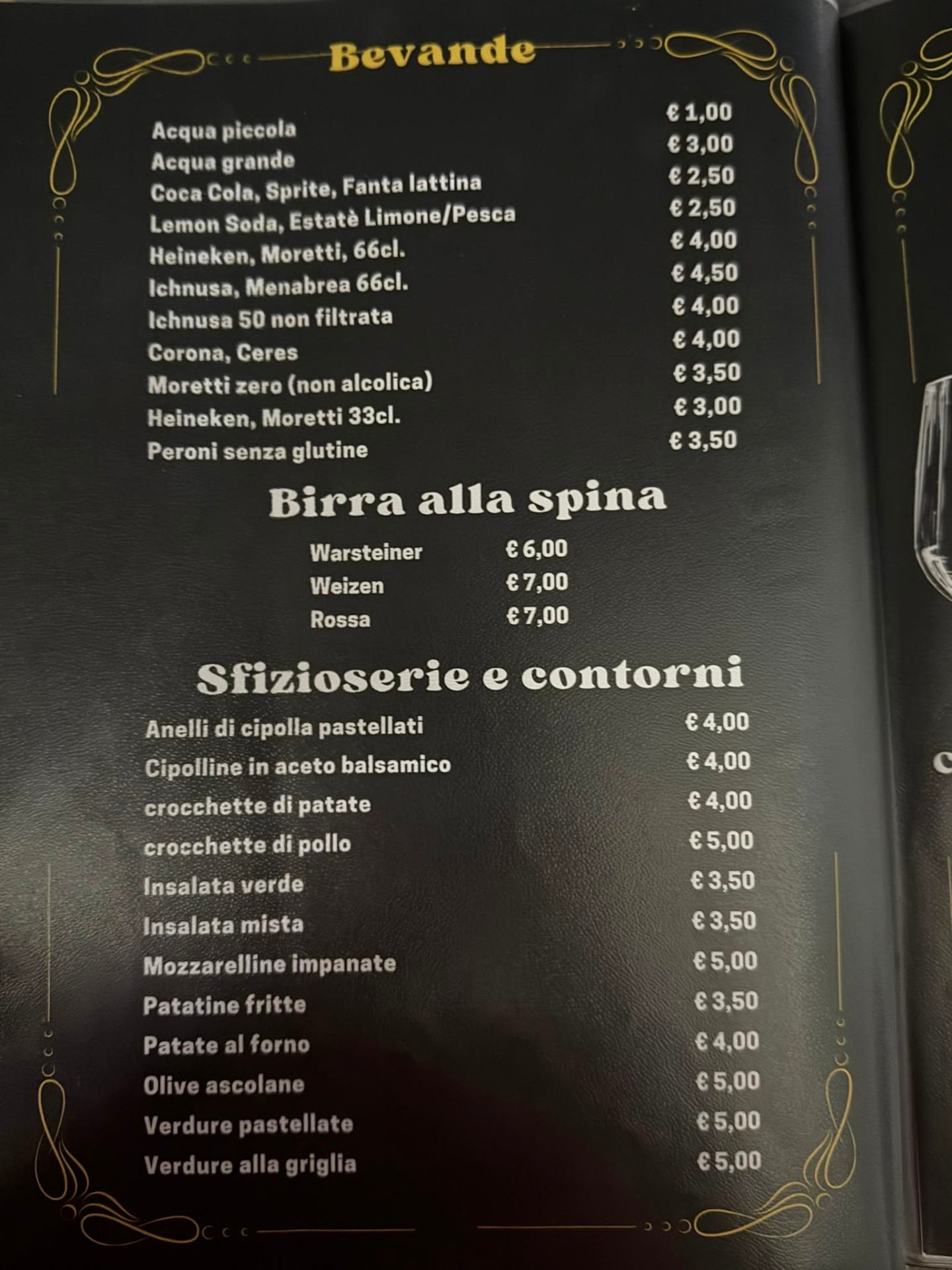 Bevande, birre alla spina, sfiziosità e contorni del Ristorante Pizzeria da Matteo